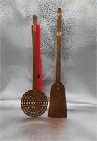 Vintage Hanging Copper Kitchen Utensils