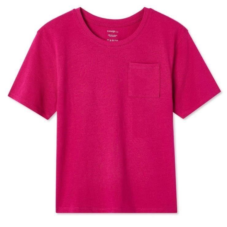 $12-SIZE L (10-12Y) GEORGE GIRLS' POCKET TEE