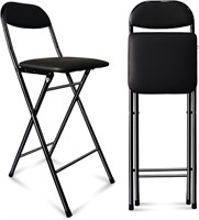 Folding Bar Stool with Back  27.5 in