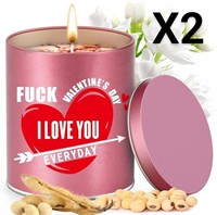 NEW Lot Of 2 Oeago Romantic Scented Candle