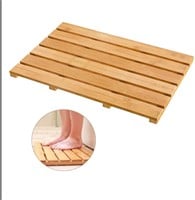 Luxury bamboo bath mat