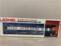 Lionel O and 027 gauge illuminated passenger car