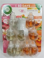 G) Air Wick Essential Oils Plug + 8 Refills, one