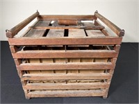 Wood Egg Crate w/ Handle
