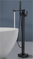 Matte Black Floor Tub Spout with Diverter (Part n)