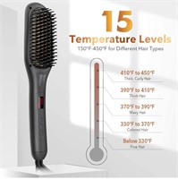 Ionic Hair Straightener Brush Hair  Comb