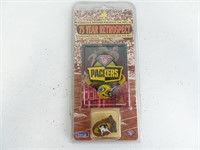 Packers Commemorative Trading Card and Pin Set in