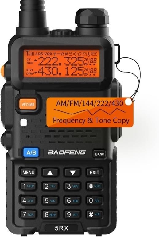 BAOFENG 5RX Ham Radio Handheld Multi-Band Two Way