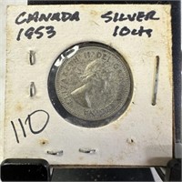 1953 CANADA SILVER DIME