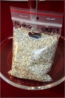 Bag of sterling silver beads, 273.7g