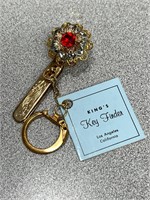 Vintage King's Key Finder Gold-Toned Purse Clip