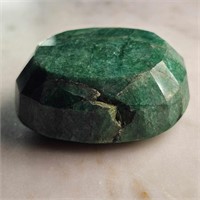 CERT 402.35 Ct Faceted Colour Enhanced Emerald, Ov