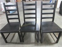 Three black chairs - Kaustby Ikea