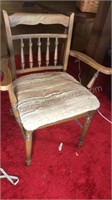 Vintage Wooden Chair 33x24x17”