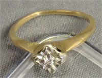 14k Gold Diamond Ring 1.2 Dwt. Diamond Set An