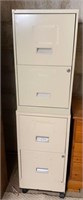 (2) 2-drawer Metal file cabinets
