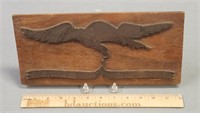 1881 Carved Eagle Wall Plaque