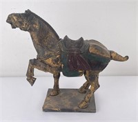 Antique Chinese Tan Dynasty Style Wood Horse