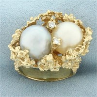 South Sea Pearl, Tahitian Pearl, and Diamond Nest