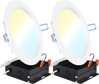 Sunco Lighting 2 Pack 6 Inch Ultra Thin LED Lights