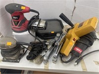 Group Lot of Sanders, Staple Guns, Misc.