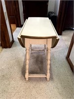 White Drop Leaf Small Table