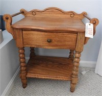 Antique Oak style contemporary single drawer