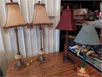 Lot (4) Decorator Lamps