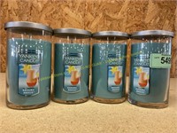 4ct.Yankee Bahama Breeze scented candles