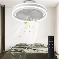 ZSAGKJ Ceiling Fan with Lights- White