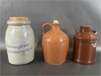 Pottery Jars Music Box Jug Canister Ceramic