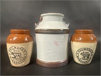 Hailwood Rich Cream Jars Pottery Jugs