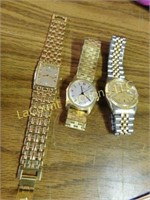 3 watches, Bulova, Timex, Orion