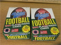 2 Boxes of Unopened 1990 Fleer Football Cards