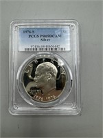 1976-S PCGS $1 PR69 DCAM Silver Ike Dollar