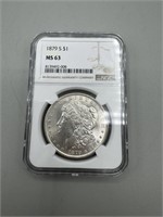 1879-S NGC $1 MS63 Morgan Silver Dollar
