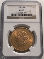 1900-P $20 Liberty Head Gold Coin