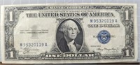 Silver certificate small date 1935 $1 banknote