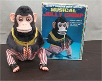 Vintage Musical Jolly Chimp - works - good