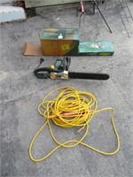 Electric Chain Saw and Cord