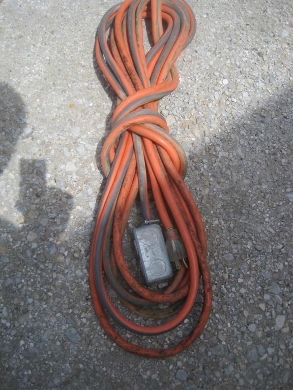 50 ft. Orange & Black 10 ga. Electrical Cord