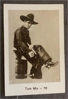 TOM MIX: Antique Tobacco Card (1932)