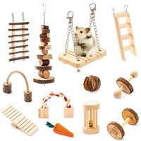 12 Teeth Grinding Toys For Hamsters/Rabbits/Pets