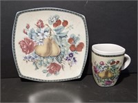 Ceramic Plate and Mug Set