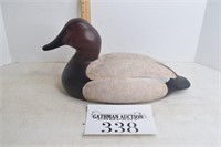 Hand-Carved Redhead Duck Decpy by Roudy Decoys