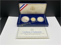 1993 BILL OF RIGHTS GOLD AND SILVER COIN SET