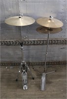 (2) 14" Cymbals w/ Stands