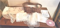 Basket of linens