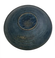 BLUE PAINTED BATTER BOWL WITH EXC. SHRINKAGE