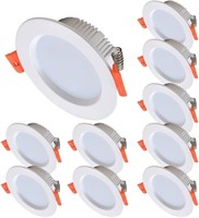 10-PACK 4" RECESSED LIGHTS W/ LED DRIVE